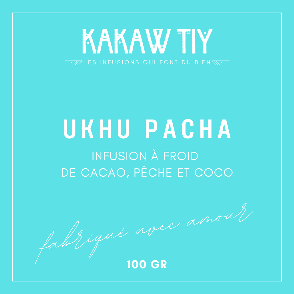 Ukhu Pacha: Infusion de cacao, pêche et coco