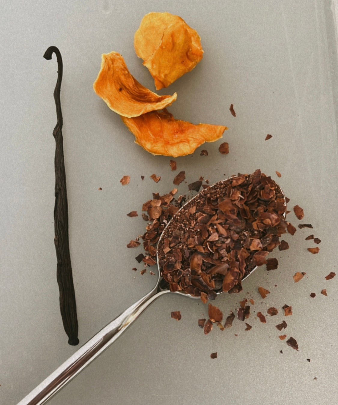 Hanan Pacha: Infusion de cacao à la mangue et à la vanille